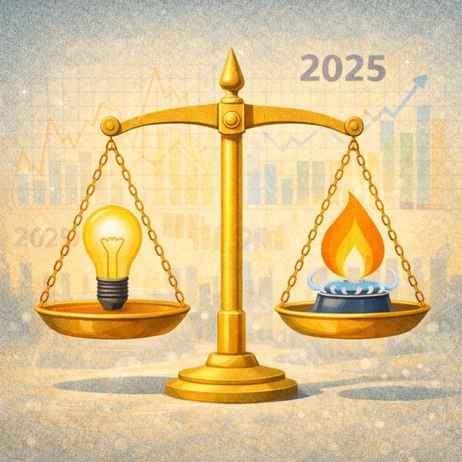 precio de la luz y el gas en 2025