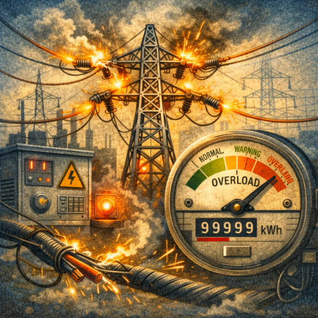 sobrecarga de la red eléctrica en España