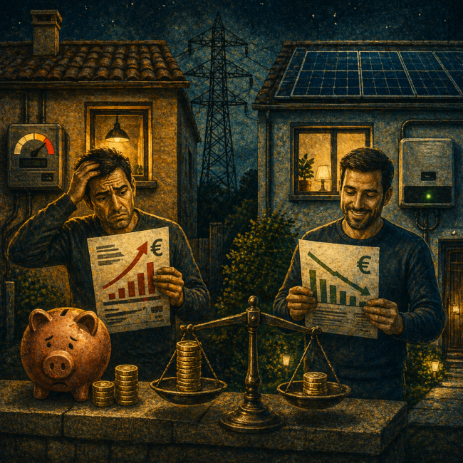 por qué mi vecino paga menos luz